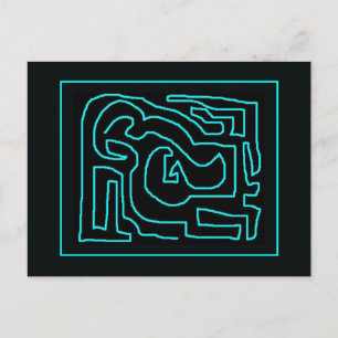 Aquamarin Maze von Mark Edward Westerfield Postkarte