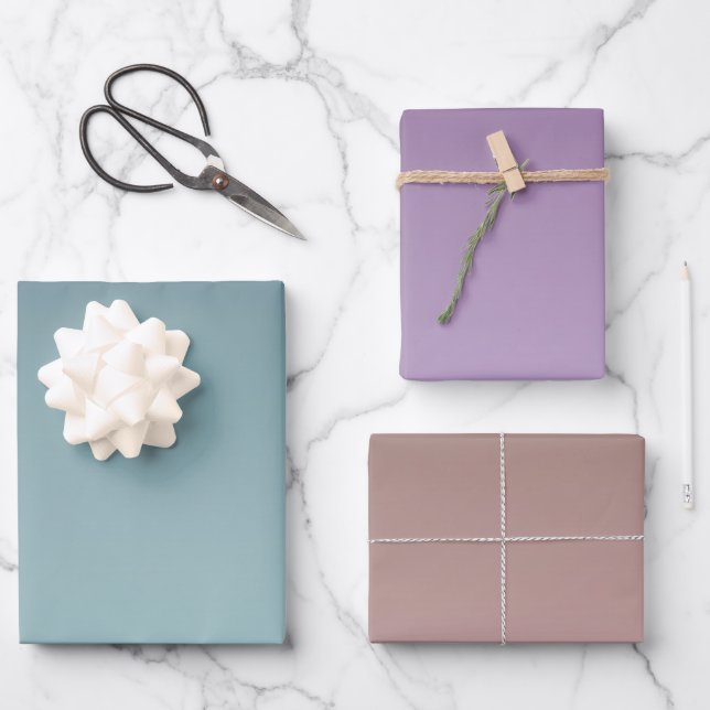 Aquamarin Mint Ombre Geschenkpapier Set (Vorderseite)