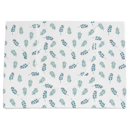 Aquamarin Mistletoe Holiday Große Geschenktüte