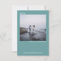 Aquamarin Moderne, einfache Minimalistische Foto H