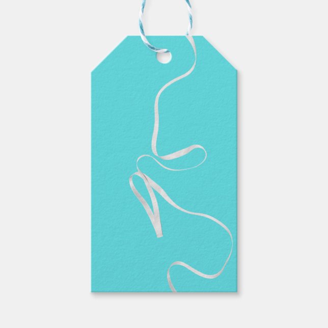 Aquamarin & Multiband Geschenkanhänger (Vorderseite)