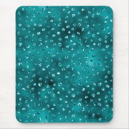 Aquamarin Ombre Glam Glitzer Polka Dots Muster Mousepad