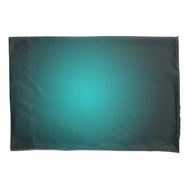 Aquamarin Ombre Green Gradient Modern Minimalistis Kissenbezug (Vorderseite)