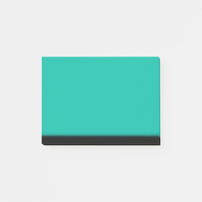 Aquamarin Ombre Post-it Klebezettel (Vorderseite)