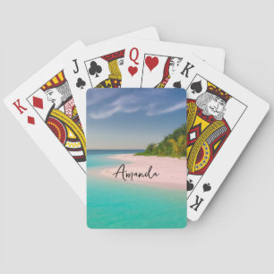 Aquamarin Ozean Tropische Strand Szene Spielkarten