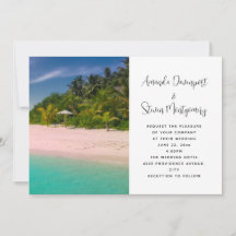 Aquamarin Ozean Tropische Strandhochzeit
