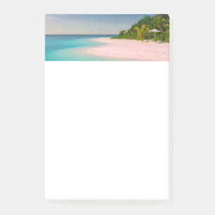 Aquamarin Ozean Tropischer Strand Szene Post-it Klebezettel