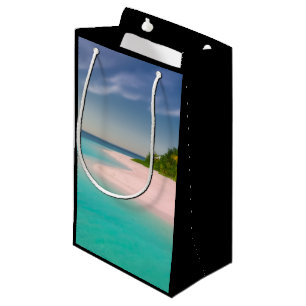 Aquamarin Ozean Tropischer Strand Szenerie Kleine Geschenktüte