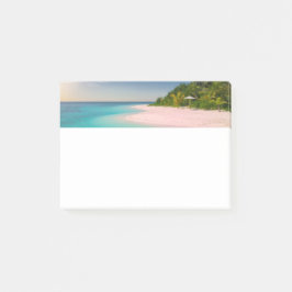 Aquamarin Ozean Tropischer Strand Szenerie Post-it Klebezettel