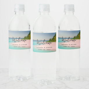 Aquamarin Ozean Tropischer Strand Szenisch Willkom