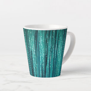 Aquamarin Pine Green Tinsel Weihnachten Milchtasse
