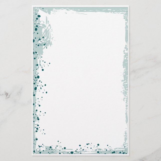 aquamarin platsch briefpapier (Vorderseite)