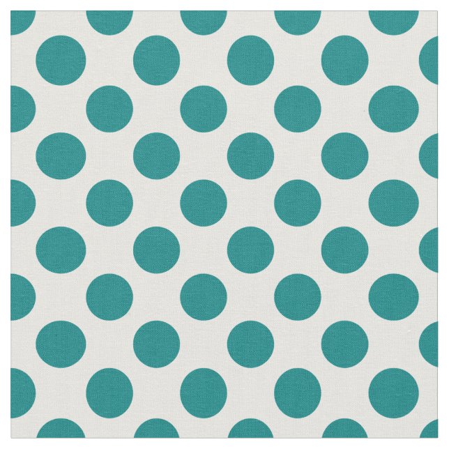 Aquamarin Polka Dot Stoff (Nahaufnahme)