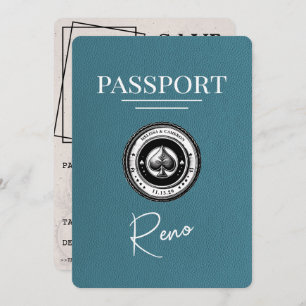 Aquamarin Reno Passport Save the Date