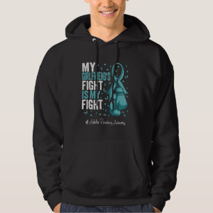 Aquamarin Ribbon Girlfriend Addictions Erholung Aw Hoodie