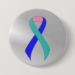 Aquamarin/rosa/blaue Multifunktionsleisten-Unterst Button
