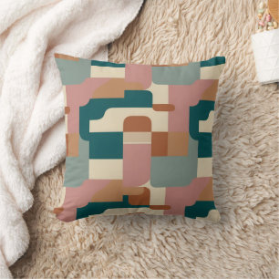 Aquamarin, rosa, orange, creme und creme aus dem z kissen