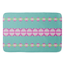 Aquamarin rosa und grüne Gemusterte Mat