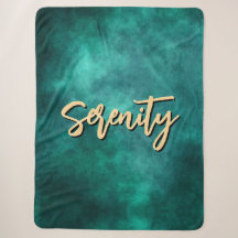 Aquamarin Serenity Sherpa Blanket