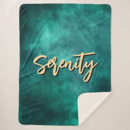 Aquamarin Serenity Sherpa Blanket Sherpadecke