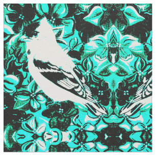 Aquamarin Songbird Stoff