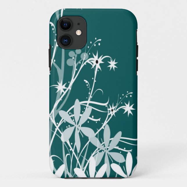 Aquamarin Spring Flowers iPhone 5 Fall Case-Mate iPhone Hülle (Rückseite)