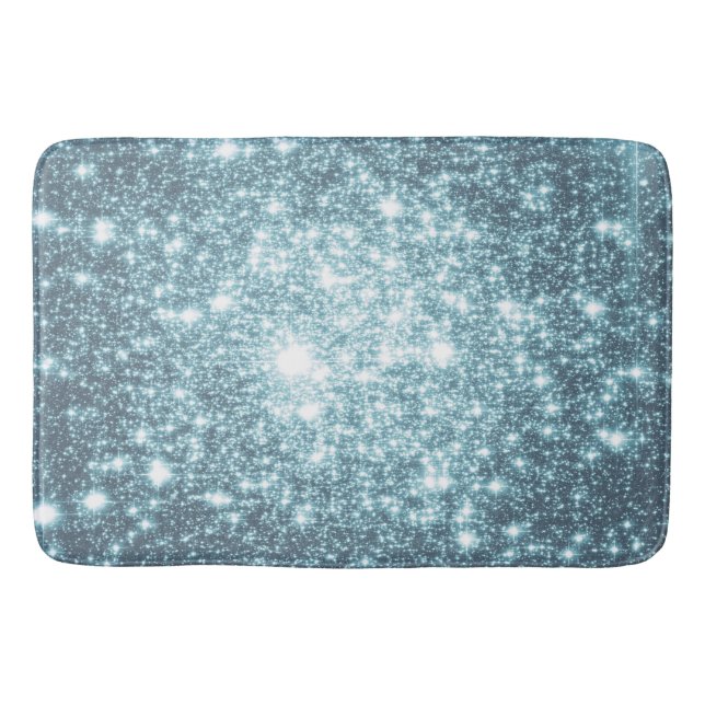 Aquamarin Stars Bath Mat Badematte (Vorderseite)