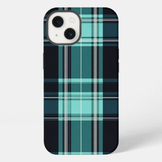 Aquamarin Tartan Chic iPhone Hülle