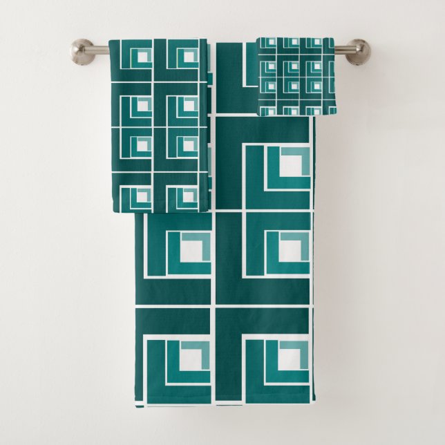 Aquamarin Topsy Turvy Badhandtuch Set (Insitu)