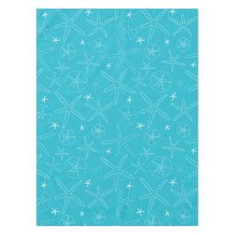 Aquamarin / Türkis Starfish & Sand Dollar Tableclo Tischdecke