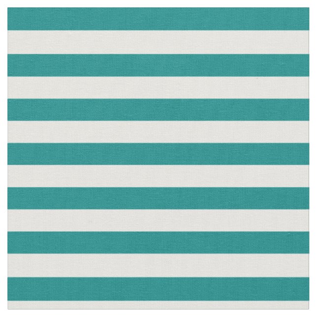 Aquamarin u. Weiß Striped Stoff (Nahaufnahme)