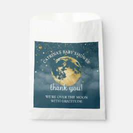 Aquamarin über Mond und Sternen Celestial Baby Dus Geschenktütchen