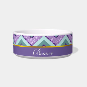 Aquamarin und Amethyst ZigZag Napf