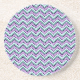 Aquamarin und Amethyst ZigZag Untersetzer