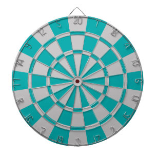 Aquamarin und grau dartscheibe
