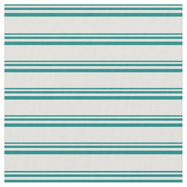 Aquamarin- und hellgelbe Leinen Stoff (Nahaufnahme)