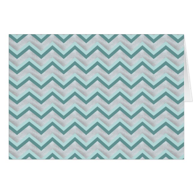 Aquamarin und Perlen ZigZag (Vorderseite (Horizontal))