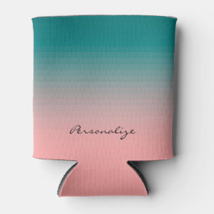 Aquamarin und rosa dosenkühler