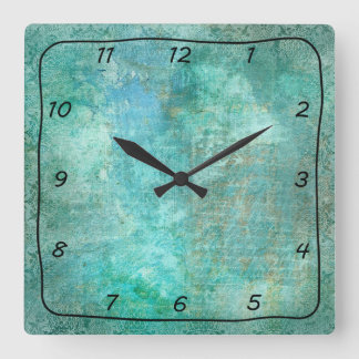 Aquamarin und türkis Schöne Gemusterte Uhr