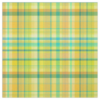 Aquamarin Yellow Aqua Preppy Madras Style Kariert  Stoff