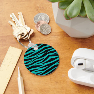 Aquamarin Zebra Schlüsselanhänger