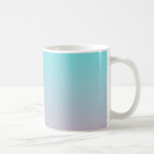 Aquamarin zu rosa, schlichter Hintergrund Kaffeetasse