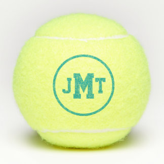 Aquamarine All-American Monogram Tennis Balls Tennisbälle