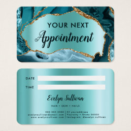 Aquamarine Ankunftskarte
