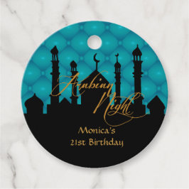 Aquamarine arabische Nacht Geschenkanhänger