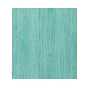 Aquamarine Bamboo Holz Grain Look Notizblock