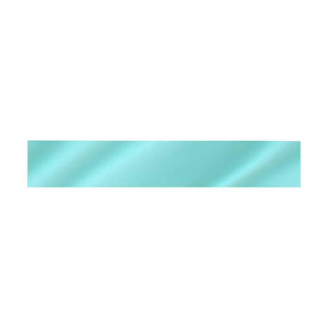 Aquamarine Bauchband Einladungsbanderole (Flach)