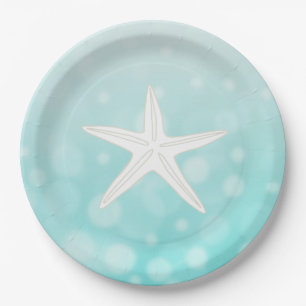 Aquamarine Beach Themed Starfish Paper Teller