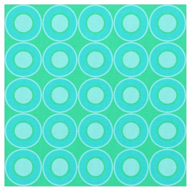 Aquamarine, bitesize Donuts, die mit Minzgrün gefü Stoff (Nahaufnahme)