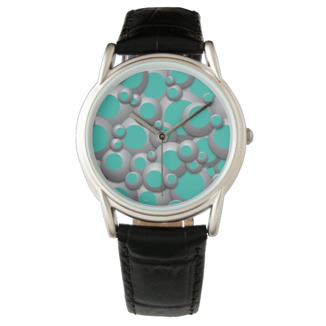 Aquamarine Blasen beobachten Armbanduhr (Vorderseite)